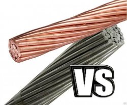 Различие кабелей и проводов в зависимости от материала жилы