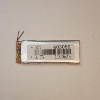 Аккумулятор LI-pol 403080P 3.7V 1100mAh
