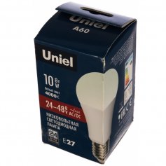 LED10-A60/24-48В/E27 низковольтная UNIEL