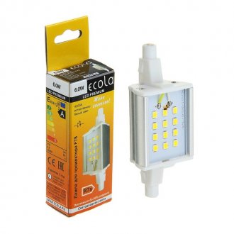 LED 6.0 Вт F78 R7s  для прожектора Ecola