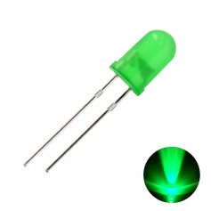 Светодиод 3V 5мм Зеленый