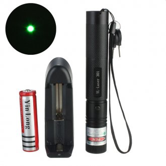 Зеленая лазерная указка YL*Laser 303 аккумулятор 18650